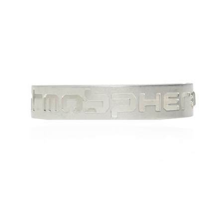 Raf Simons Embossed bracelet , Grijs , Heren , Maat: ONE Size Armbanden