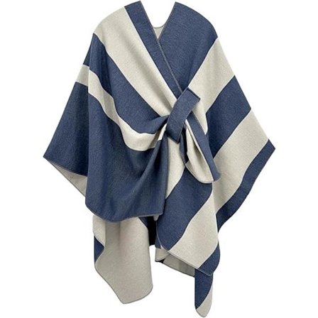 Dame Sjal Wrap Åben Front Poncho Cape Cardigan til Efterår Vinter Rejse Gave