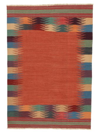 Oriental Kilim Qashqai Rug 177X255 Dark Red/Dark Green Persia