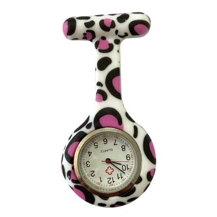 Sjuksköterskeklockor Printed stil Clip-on Fob Brosch Hängande Ficka Hängande Läkare Sjuksköterskor Medical Quartz 8
