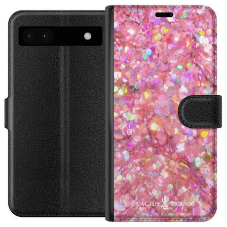 Yhteensopiva Lompakkokotelo Google Google Pixel 6a Cactus and Friends – PinkGlitter