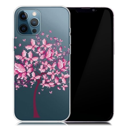 Deco iPhone 13 Pro skal - Rosa Blommor