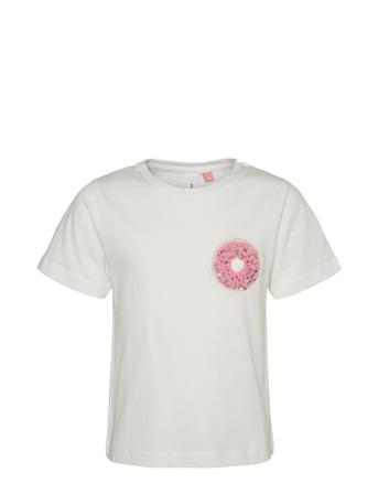 Vmmiafrancis Ss Top Box Jrs Girl T-shirts Short-sleeved Hvit Vero Moda Girl*Betinget Tilbud