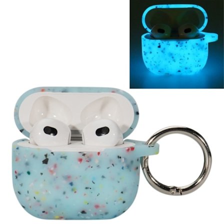 AirPods 3 självlysande fodral med spänne - Blå