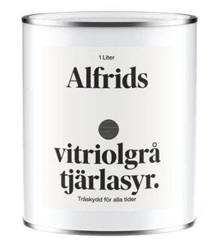 Alfrids Produkter V430024 Tjärlasyr vitriolgrå 0,1 l, Färg & tapeter
