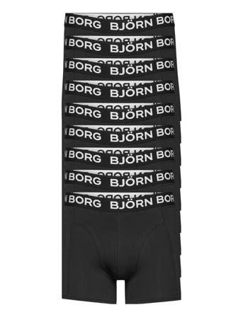 Cotton Stretch Boxer 9P Boksershorts Svart Björn Borg