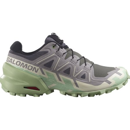 Salomon - Trailrunning-Schuhe Damen Speedcross 6 - Castlerock / Vanilla Ice / Smoke Green - 40