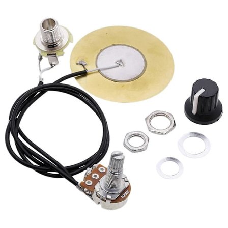 50mm Akustisk Gitarr Pickup Piezo Transducer Förkopplad Förstärkare Ersättning
