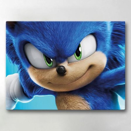 Lærredsbillede / Lærredstryk - Sonic the Hedgehog - 40x30 cm - Lærred