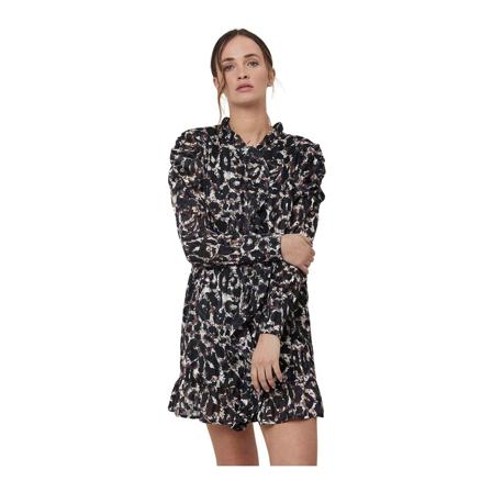 Silvian Heach, Short dress with print Brązowy, Kobieta, Rozmiar: L