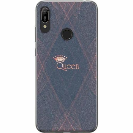 Huawei Y6 (2019) Genomskinligt Skal Queen