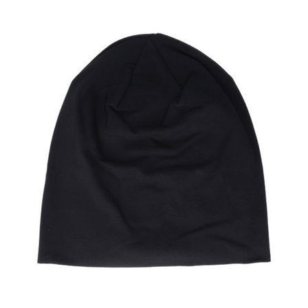 Beechfield - Svart traditionalbeanie Beanie - Hemsedal Cotton Slouch Black Beanie @ Hatstore