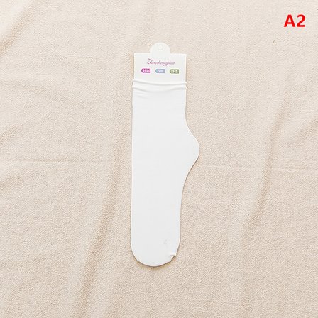 1/3/5 Par Kvinnor Färgglada Lösa No Pilling Strumpor Tunna Vår Su