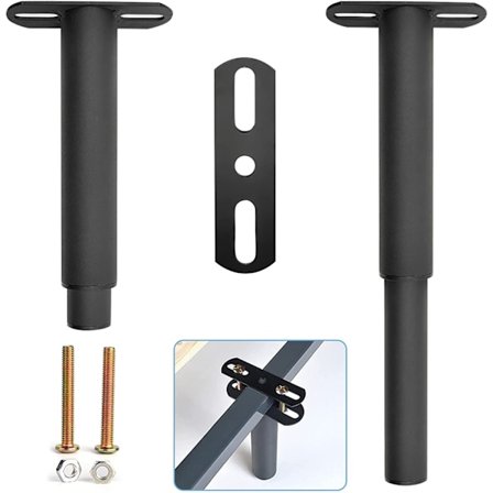 2 stk justerbare og uttrekkbare sengebein, robust metall sengebunn
