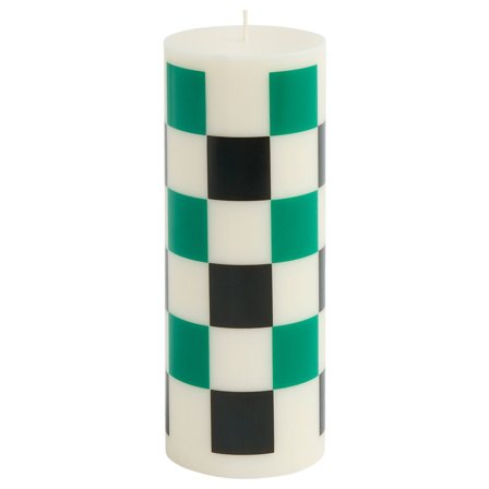 Hay Column lys medium, white green/black check' - 'White green, black check