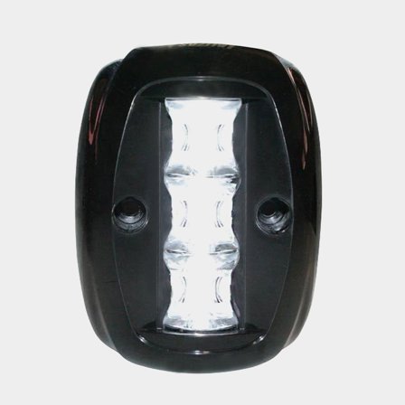Zadní lodní světlo pro montáž na záď Lalizas FOS LED 20 Stern light, 1.5 W, 12 - 24 V, 135°, černý plast, 95 x 71 x 32 mm, bílá, pro lodě <20 metrů + 