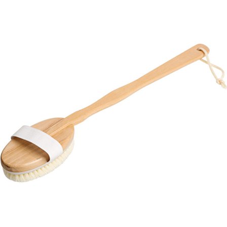 Badebørste 17" Bruser Kropsryg Skrubber med Langt Håndtag Aftagelig