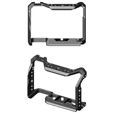 A7M5-kamerahäkki kompatibelt med Sony A7M5/A7R5/A7M4 — alumiiniseos musta suojaava häkki yläkahvalla vloggaukseen ja suoratoistoon