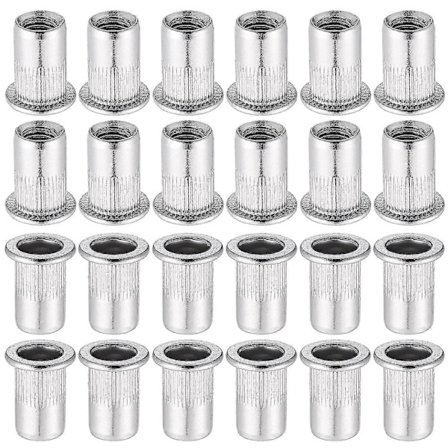 60 kpl 304 ruostumatonta terästä M8 niittimutteri litteä pää sokkomutteri kierteitetty niitti niittimutteri kierteitetyille sisäosapihdeille