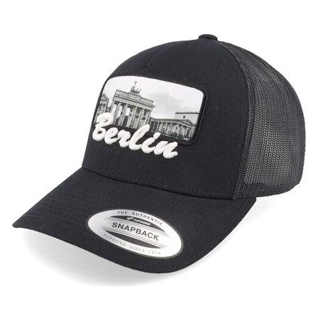 Bacpakr - Noir trucker Casquette - Berlin 3d & Patch Black Trucker @ Hatstore