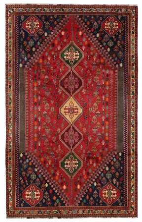 Hand Knotted Shiraz Rug 190X305 Wool