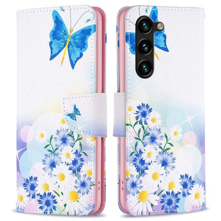 Til Samsung Galaxy S24+ tegnebogstativetui mønstertelefoncover
