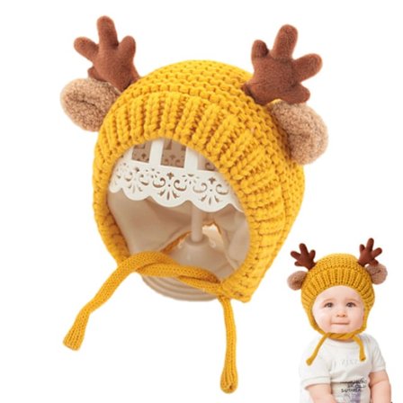 Baby Antler Hat Söta Newborn Baby Hattar