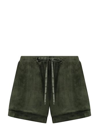 Short Velours Piping Shorts Grønn Hunkemöller*Betinget Tilbud