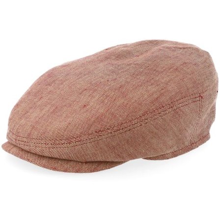 Stetson - Röd flatcap Keps - Driver Cap Linen Hawaiian Sunset Flat Cap @ Hatstore
