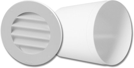 Fresh Intellivent Celsius G100 Gjennomføringsrør med gitter, for innervegg, Ventilasjon