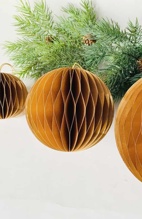 Trend Design Julekule Papir Gull Ø7,5cm