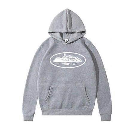 Fashion Corteiz Devil Island Tryckt Hooded High Street Trendig Hoodie för män