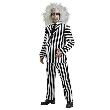 Beetlejuice Herr Halloween Filmkarakter Union Suit Kostyme Sovepyjamas Spøkelsesutstyr & Halloween_tfrf L