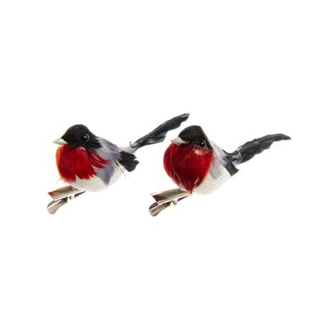 Julgranspynt Domherrar Med Klämma 2-pack