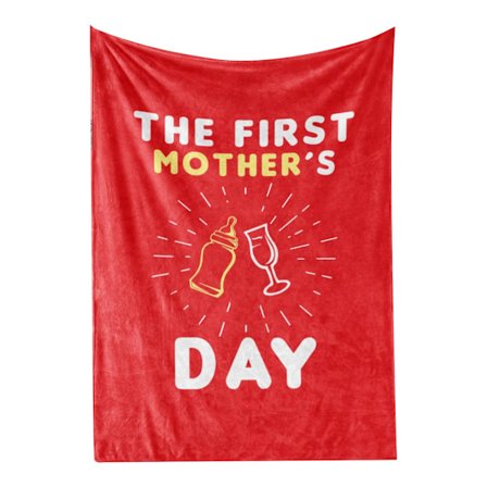 Lyse Farver Blødt Polyester Tæppe Klar Udskrivning Åndbart Maskinvaskbart 120x150cm til Sovning BL328‐2