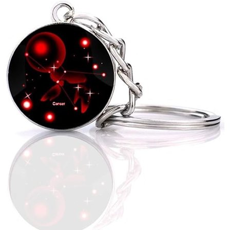 Zodiac 12 Constellation Glow In The Dark Creative Galaxy nyckelring