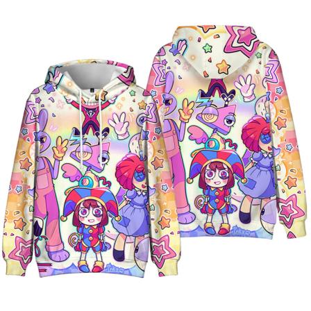 The Digital Circus Kid Hoodies Boys Sweatshirt Jumper Casual Top D 150cm