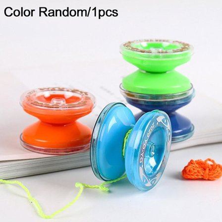 Miniatyr jojo-boll i plast, tecknad jojo-boll leksak för dagisgåvor (slumpmässig färg)
