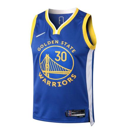 L061# NBA 22/23 Warriors Farverig Orkidé Nr. 30 Jersey Voksen S/S