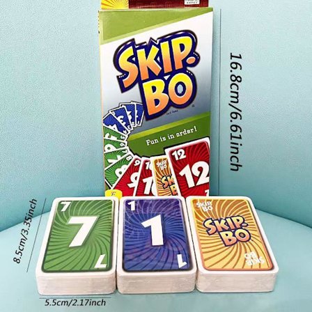 Kortspelsset spelkort 162 multiplayer fritid kul partyspel SKIP-BO[mo]