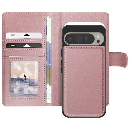 Etui til Google Pixel 9 Pro XL - Mayaxess - Rose Champagne - Aftagelig Cover - Video Støtte