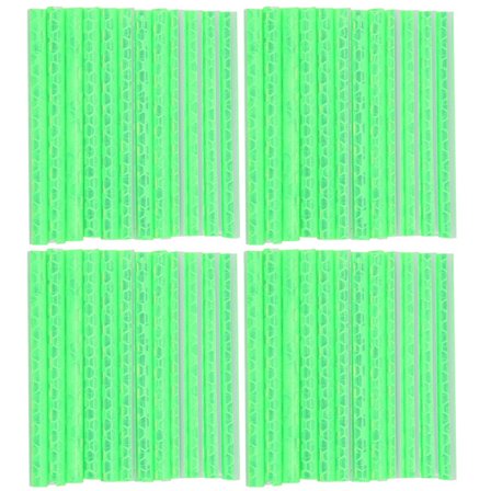 4-pack Gröna Cykel Ekrar Reflex Cykel Varnings Reflexrör Klämmor