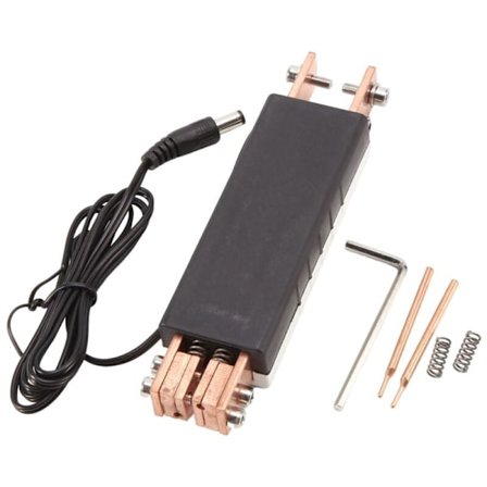 Innebygd punktsveiser med automatisk utløser for 18650 batterisveising Mini punktsveiser (svart)