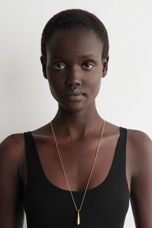 COS Women's Teardrop Necklace in Gold-coloured