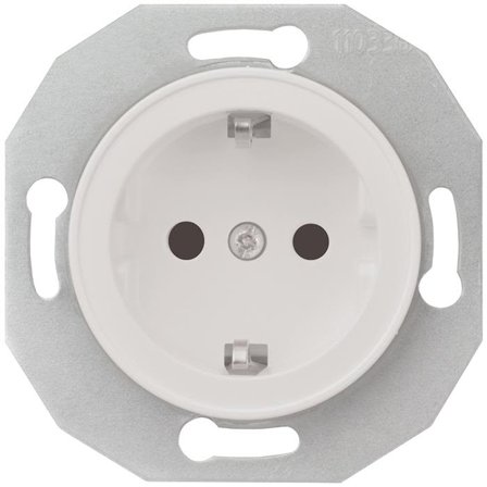 Schneider Electric Renova WDE011103 Vägguttag utan ram, jordat, 1-vägs, Strömbrytare & vägguttag