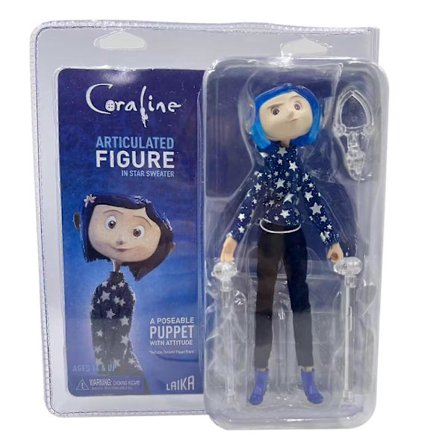 NECA Coraline, Coraline Caroline Regnjakke Version 7-tommer Super Action Figur Model