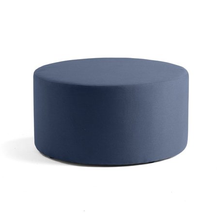 Siddeblok CASUAL, stof ETNA, Ø 1000 mm, blå