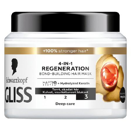 GLISS 4-In-1 Regeneration Bond-Building Hair Mask Balsam Dam 400ML