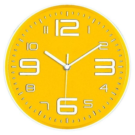 Sennepsgul Vægur Stille 3d Tal Børneværelse