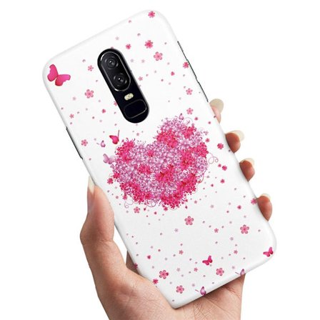 OnePlus 7 Pro - Cover/Mobilcover Blomsterhjerte